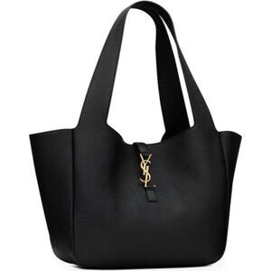 Saint Laurent Le 5A7 Large YSL Shoulder Hobo Bag in Smooth Leather  BLACK